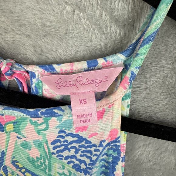 Lilly Pulitzer Women’s Dress Size XS Margot Swing Mermaids Cove Ocean Summer - Picture 6 of 9